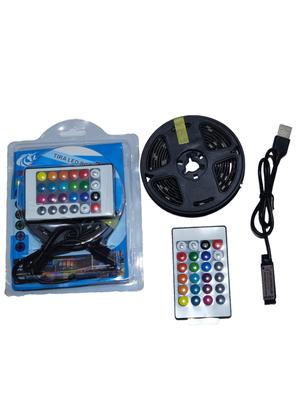 5V Tv 3M Tira Led Con Control Remoto Usb Lambo Tech Desarmado