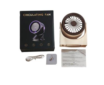 2048 Ventilador De Escritorio Circulante Portatil Recargable Usb